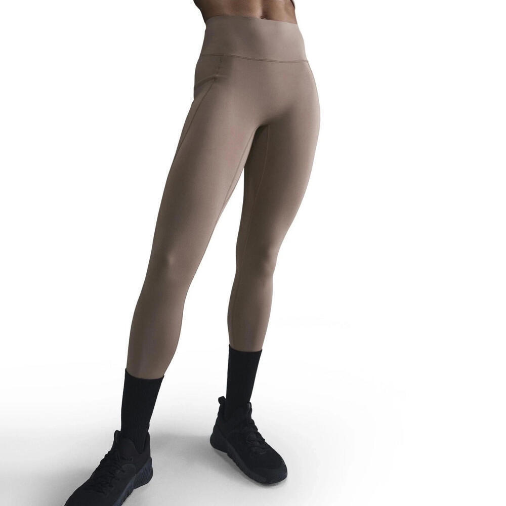 $110 Nike Universa High Waist 7/8 Leggings Mink Brown large NWT HQ6813-233 - Picture 4 of 10